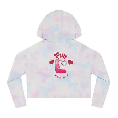 Trendy Vintage English Lady Crop Hoodie – Stylish Retro Streetwear | FunWearCode