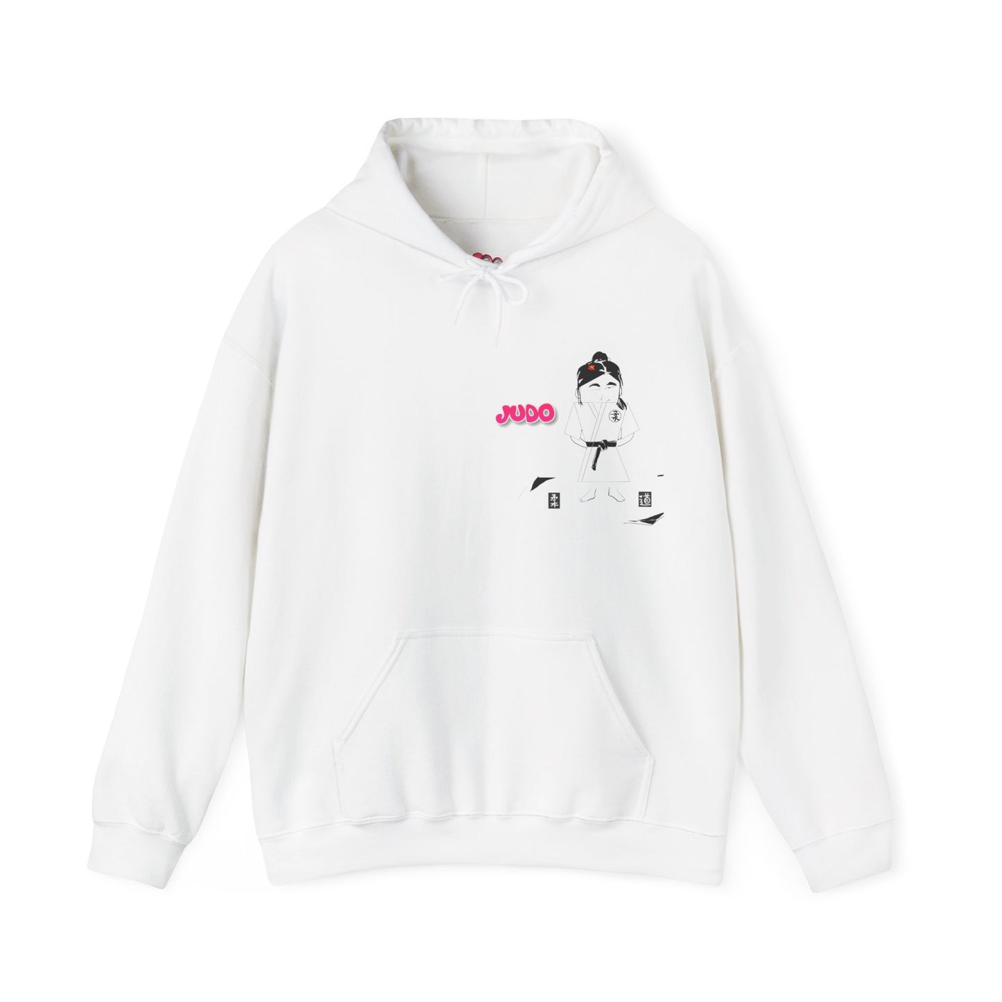 Judo Cartoon Lady Hoodie – Fun Graphic Martial Arts Sweatshirt | FunWearCode