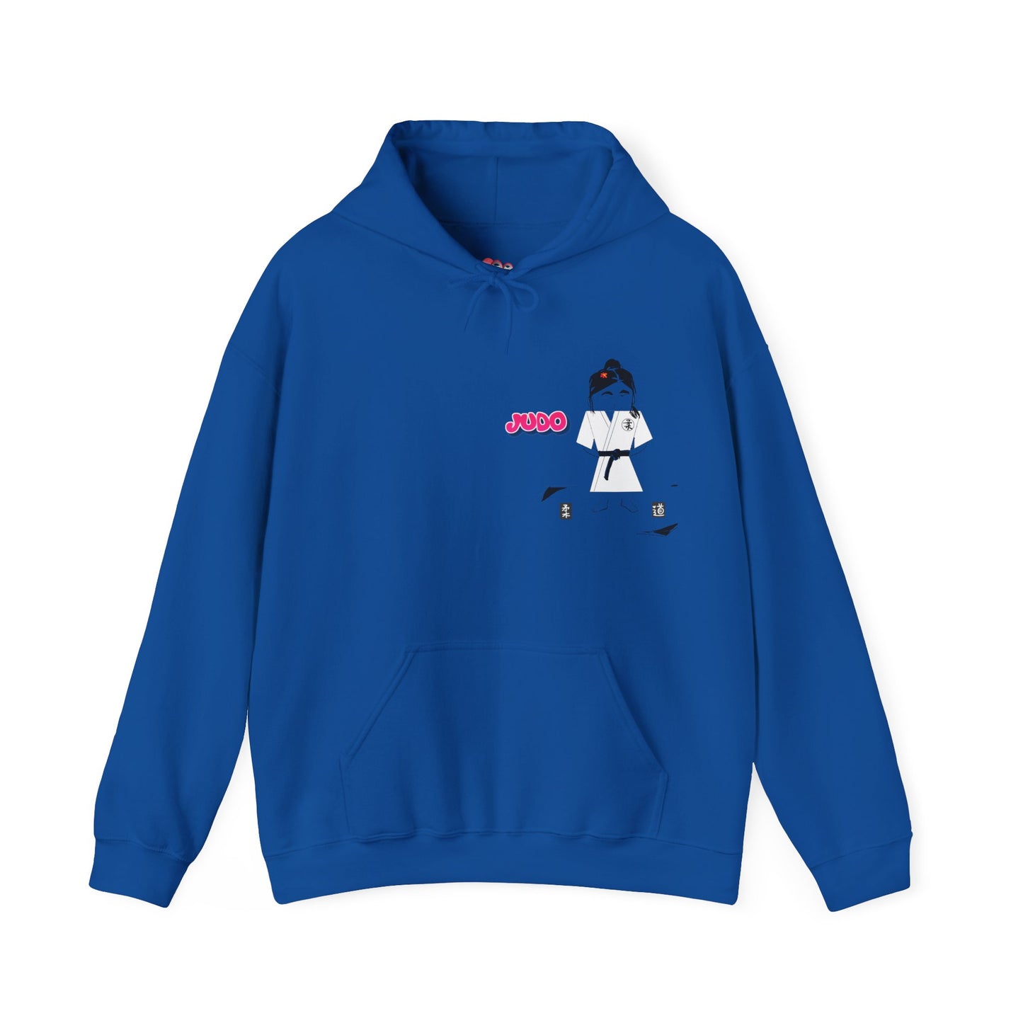 Judo Cartoon Lady Hoodie – Fun Graphic Martial Arts Sweatshirt | FunWearCode