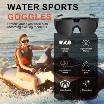 نظارات فيديو رياضية عالية الدقة – نظارات تسجيل ديناميكية للمشي، الجري، ركوب الدراجات، التزلج، التسلق والطيران | اختيار فان وير كود