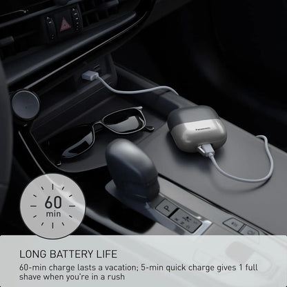 ماكينة حلاقة باناسونيك الكهربائية | انزلق لليمين - سهلة للسفر | اختيار فان وير كود