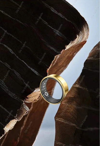 خاتم ذكي مقاوم للماء للجنسين – حارس مراقبة معدل ضربات القلب والضغط الدموي والنوم وتتبع النشاط | اختيار فان وير كود