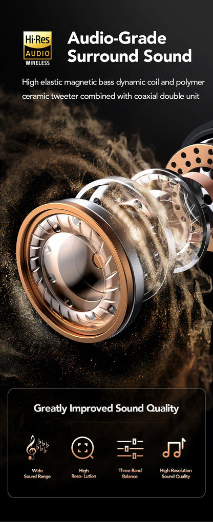 سماعات لاسلكية رياضية بمترجم ذكاء اصطناعي - شاشة لمس LCD وسماعة إضاءة خلفية | اختيار فان وير كود