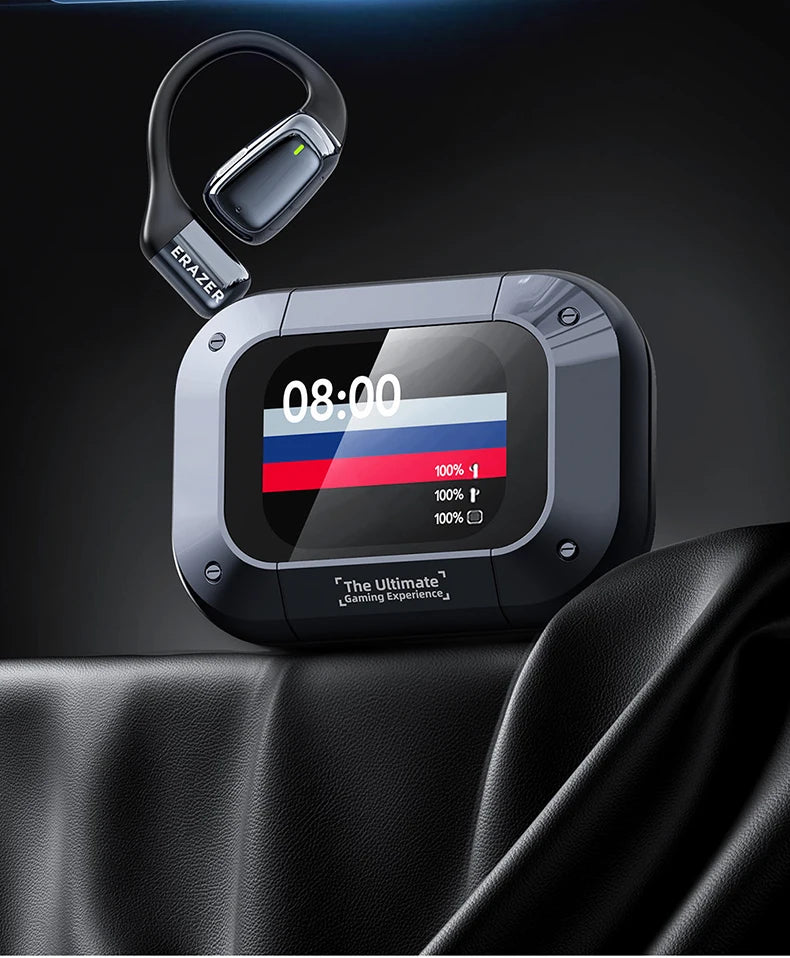 سماعات لاسلكية رياضية بمترجم ذكاء اصطناعي – سماعات بلوتوث بشاشة لمس LCD وميكروفون عالي الدقة | اختيار فان وير كود
