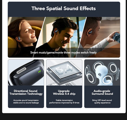 سماعات لاسلكية رياضية بمترجم ذكاء اصطناعي – سماعات بلوتوث بشاشة لمس LCD وميكروفون عالي الدقة | اختيار فان وير كود
