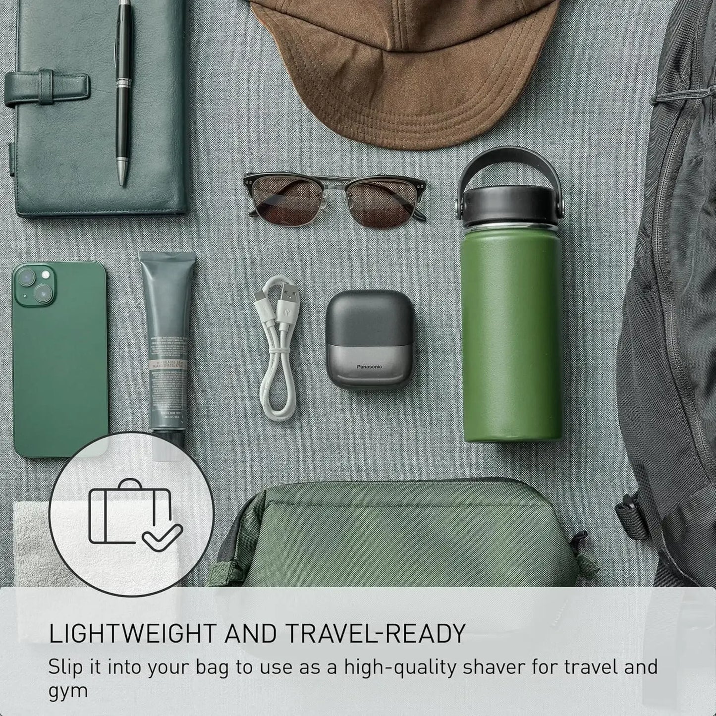 ماكينة حلاقة باناسونيك الكهربائية | انزلق لليمين - سهلة للسفر | اختيار فان وير كود