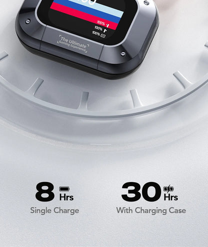 سماعات لاسلكية رياضية بمترجم ذكاء اصطناعي – سماعات بلوتوث بشاشة لمس LCD وميكروفون عالي الدقة | اختيار فان وير كود
