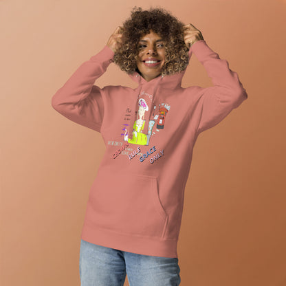 Trendy Vintage English Lady Hoodie – Stylish Retro Streetwear | FunWearCode