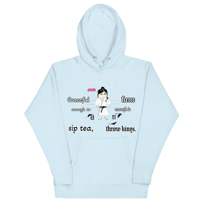 Judo Lady Graphic Cartoon Hoodie – Fun Martial Arts Sweatshirt | FunWearCode