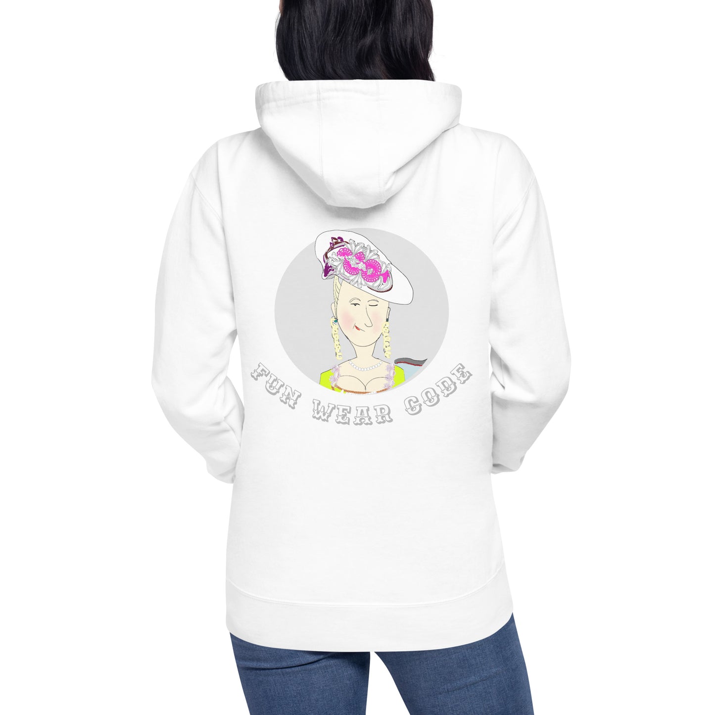 Trendy Vintage English Lady Hoodie – Stylish Retro Streetwear | FunWearCode