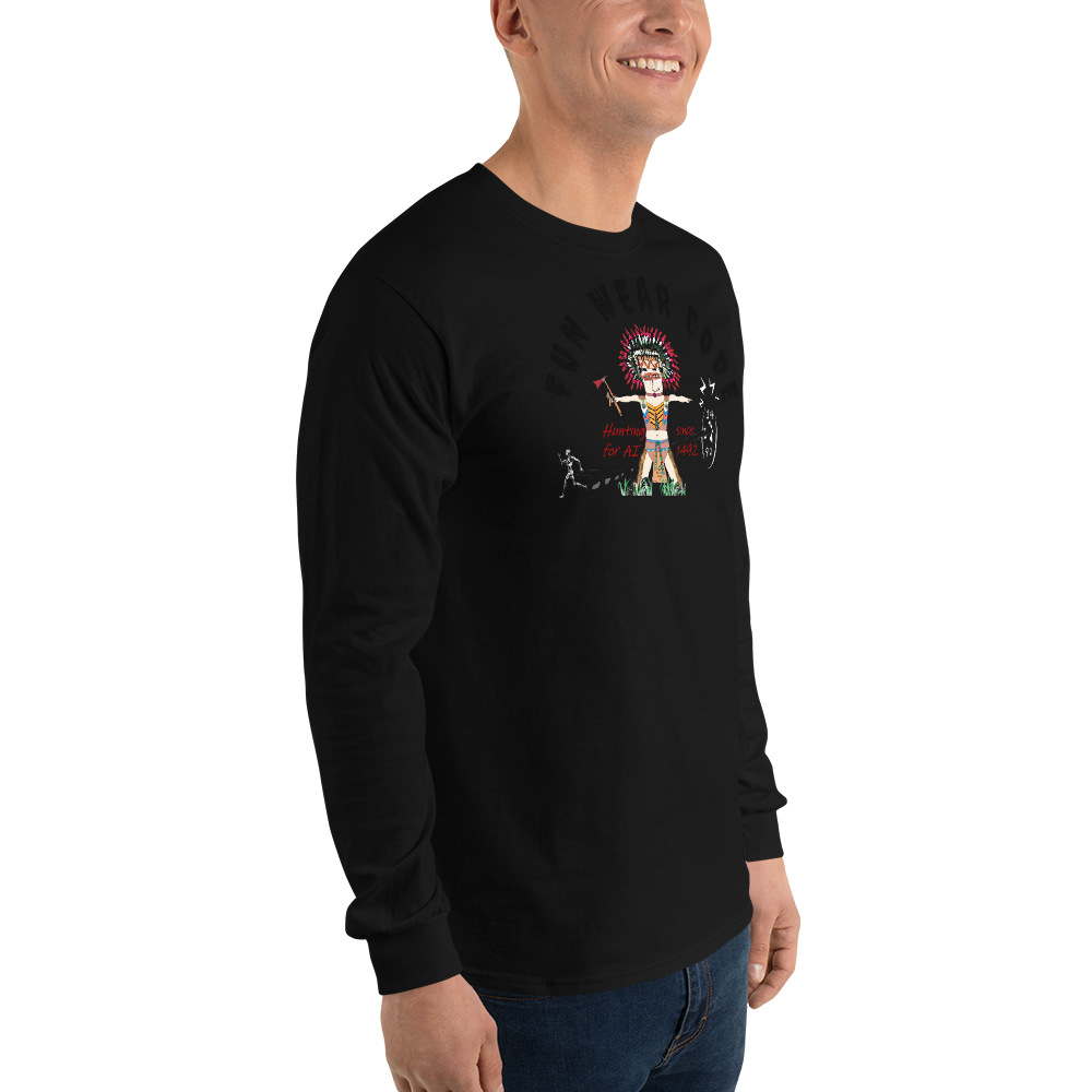 Cozy Long Sleeve Sweatshirt – Special Edition American Indian Graphic Sweatshirt | FunWearCode