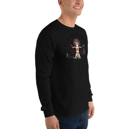 Cozy Long Sleeve Sweatshirt – Special Edition American Indian Graphic Sweatshirt | FunWearCode