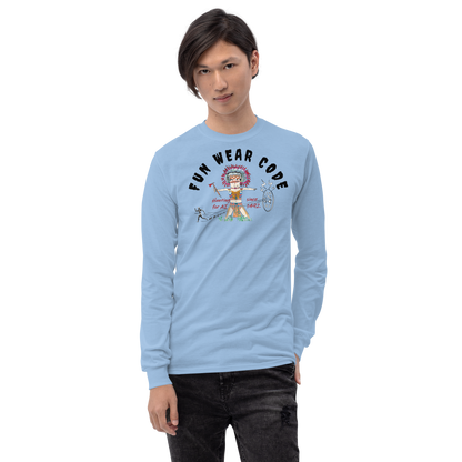 Cozy Long Sleeve Sweatshirt – Special Edition American Indian Graphic Sweatshirt | FunWearCode