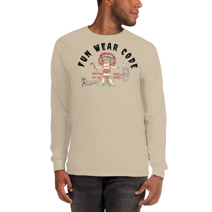 Cozy Long Sleeve Sweatshirt – Special Edition American Indian Graphic Sweatshirt | FunWearCode