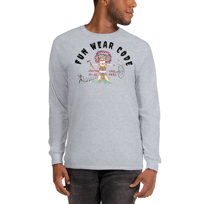 Cozy Long Sleeve Sweatshirt – Special Edition American Indian Graphic Sweatshirt | FunWearCode