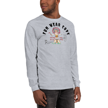 Cozy Long Sleeve Sweatshirt – Special Edition American Indian Graphic Sweatshirt | FunWearCode