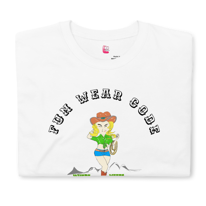 Cowgirl graphic tee - Classic American Style T-shirt for Fun-Loving Souls | FunWearCode