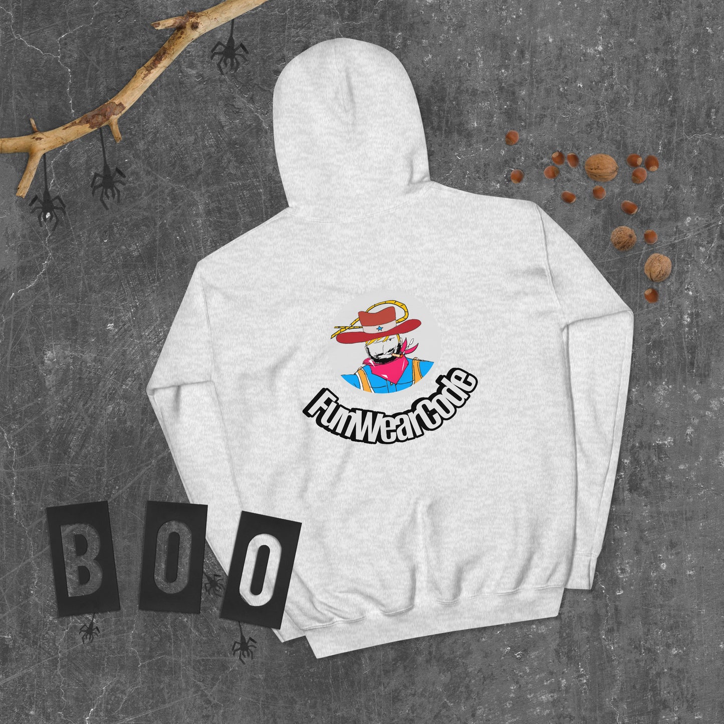 Unisex Cowboy Graphic Hoodie – Vintage Western Style Design | FunWearCode