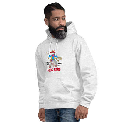 Unisex Cowboy Graphic Hoodie – Vintage Western Style Design | FunWearCode