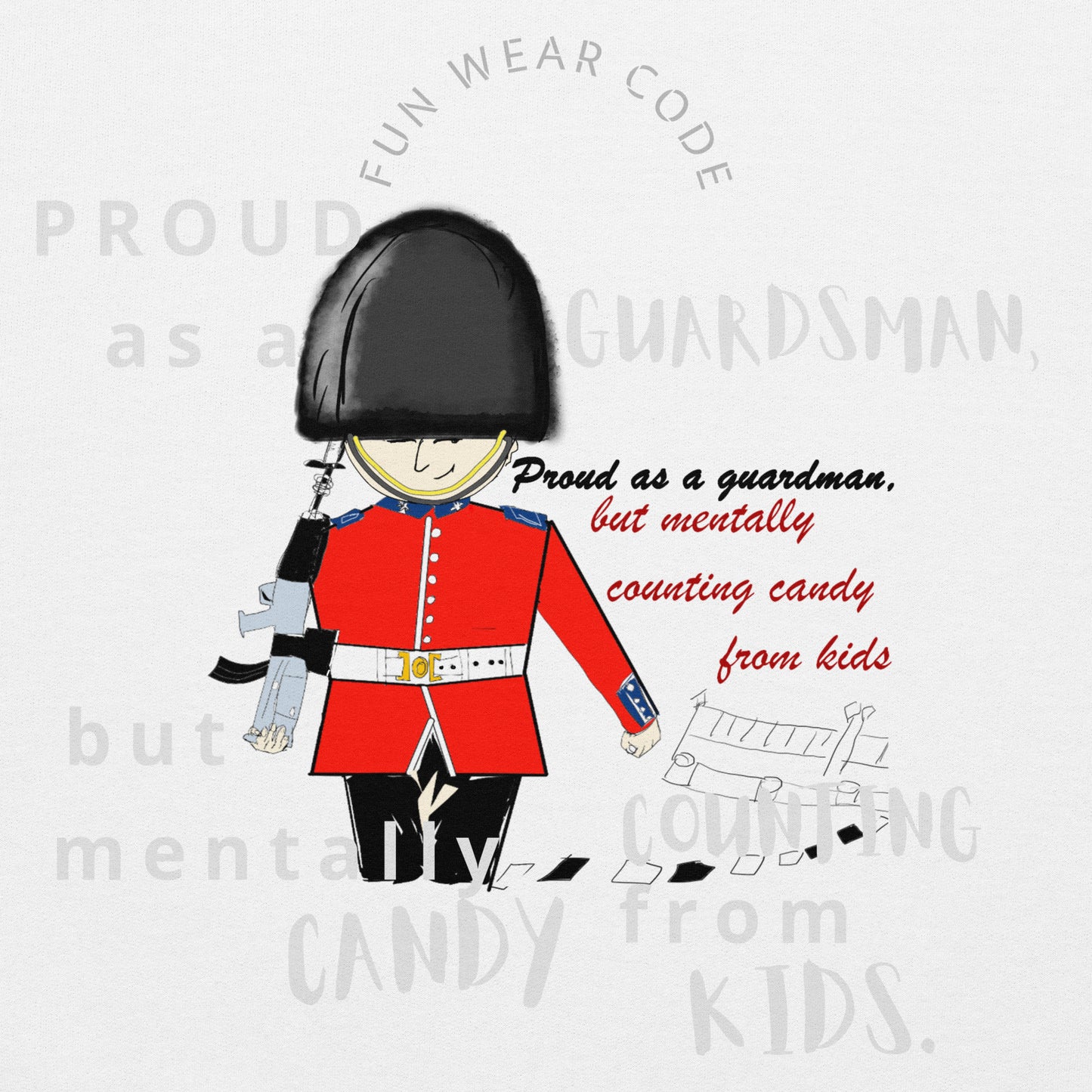 Unisex Cozy Hoodie – Fun Royal Guardsman Graphic Design | FunWearCode