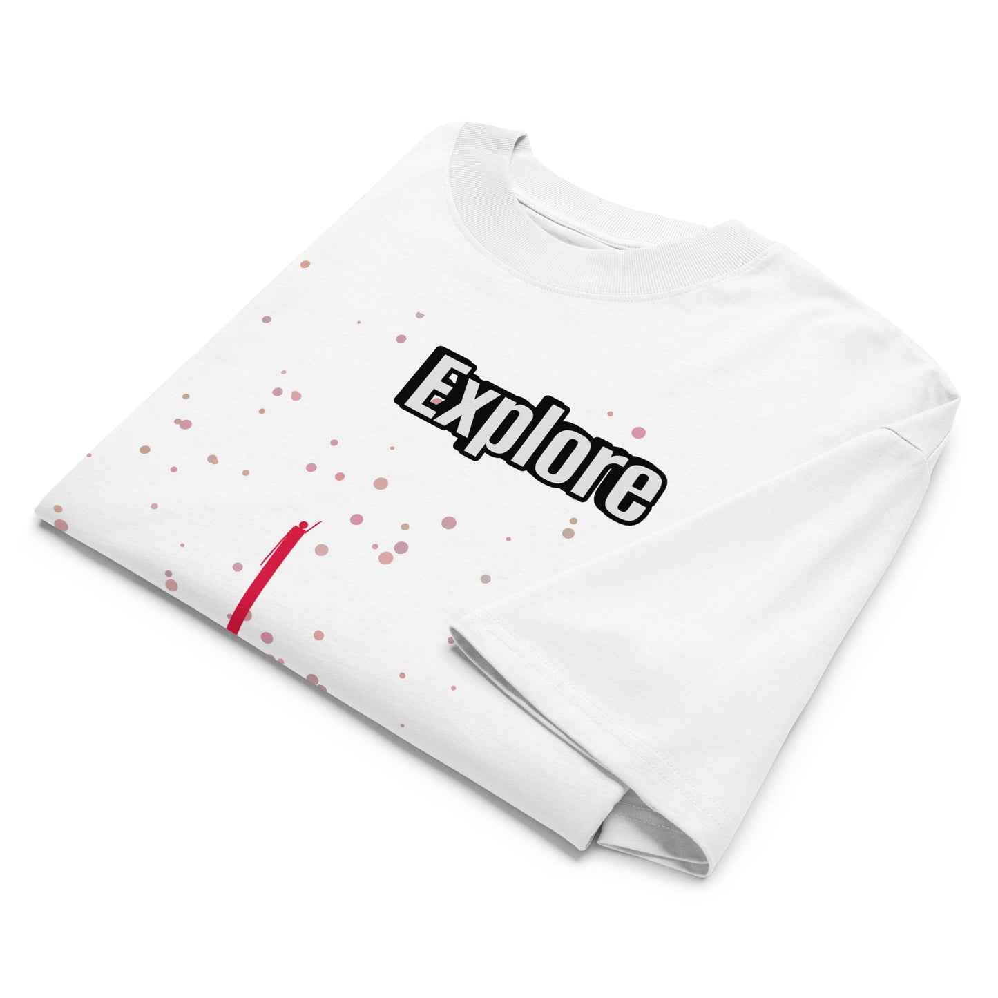 Unisex Organic Oversized High Neck T-Shirt — Human & Space 'Explore' Collection
