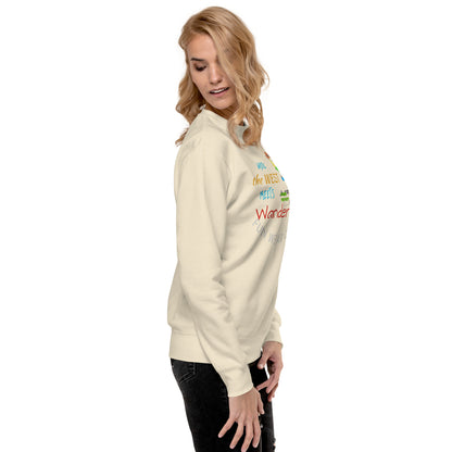 Premium Cozy Long Sleeve T-shirt – Classic Cowgirl Graphic Sweatshirt | FunWearCode