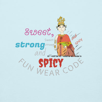 Premium Long Sleeve T-Shirt - Playful Thai Woman Graphic Tee | FunWearCode