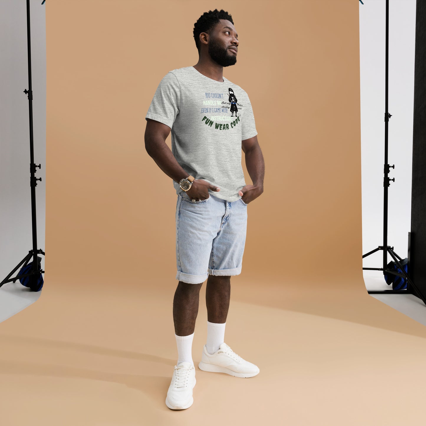 Playful Ninja Theme  T-Shirt – Japanese Martial Arts Iconic Tee | FunWearCode