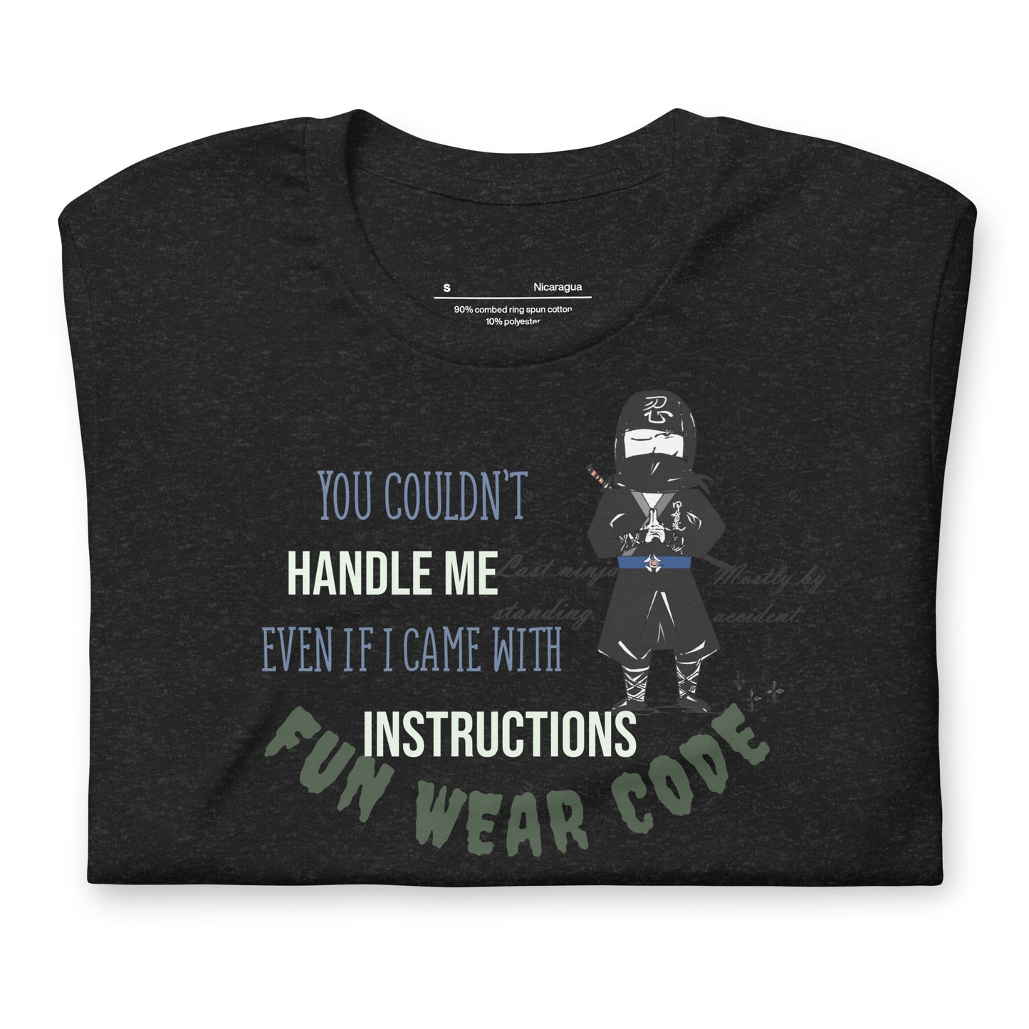 Playful Ninja Theme  T-Shirt – Japanese Martial Arts Iconic Tee | FunWearCode