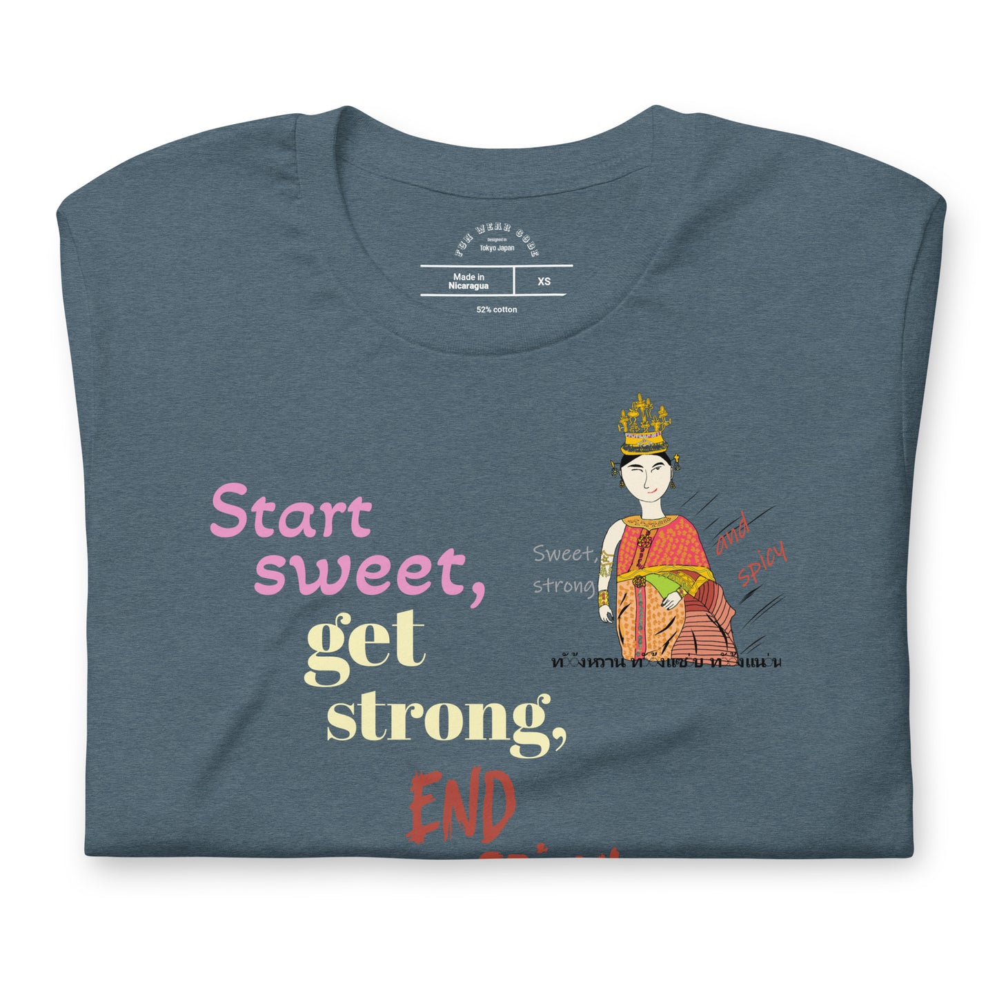 Fun Softstyle T-Shirt - Playful Thai Lady Graphic Tee | FunWearCode