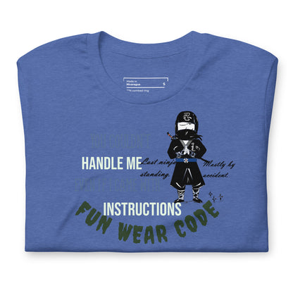 Playful Ninja Theme  T-Shirt – Japanese Martial Arts Iconic Tee | FunWearCode