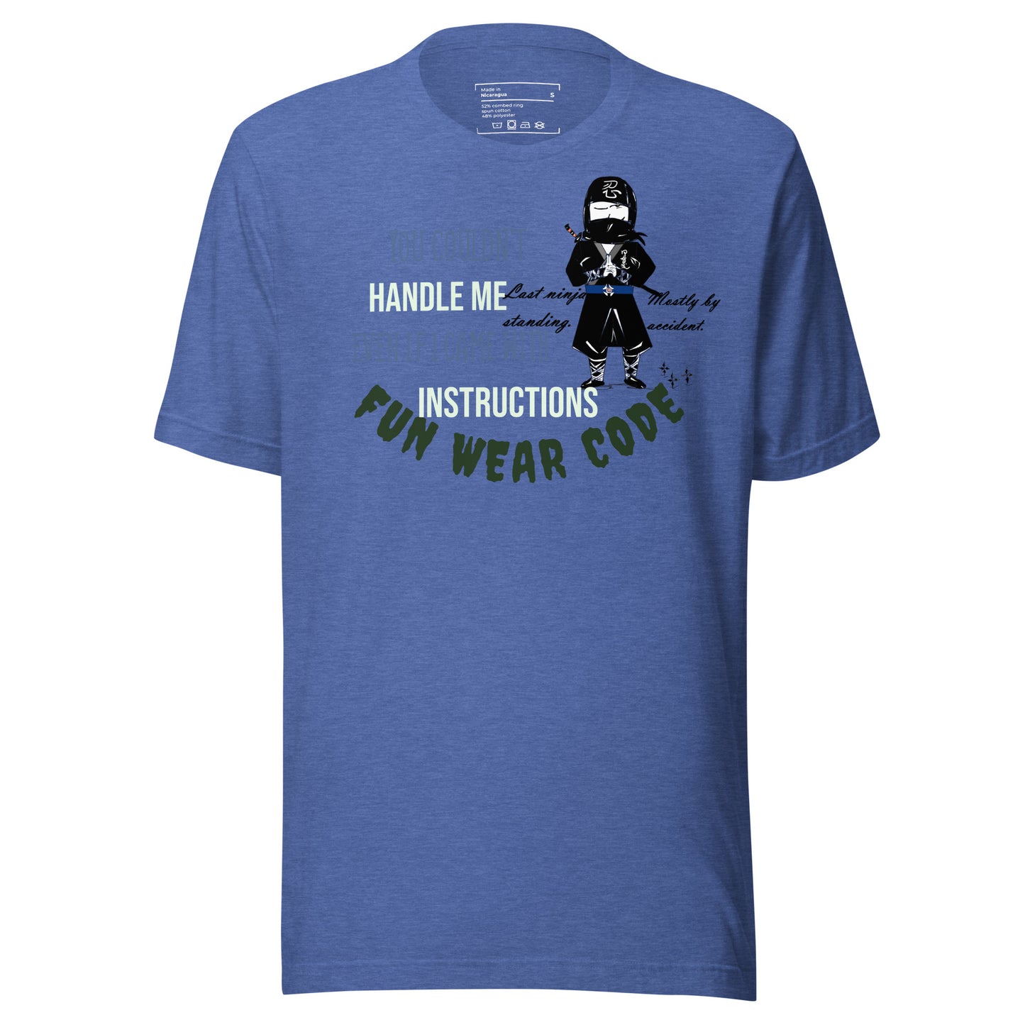 Playful Ninja Theme  T-Shirt – Japanese Martial Arts Iconic Tee | FunWearCode