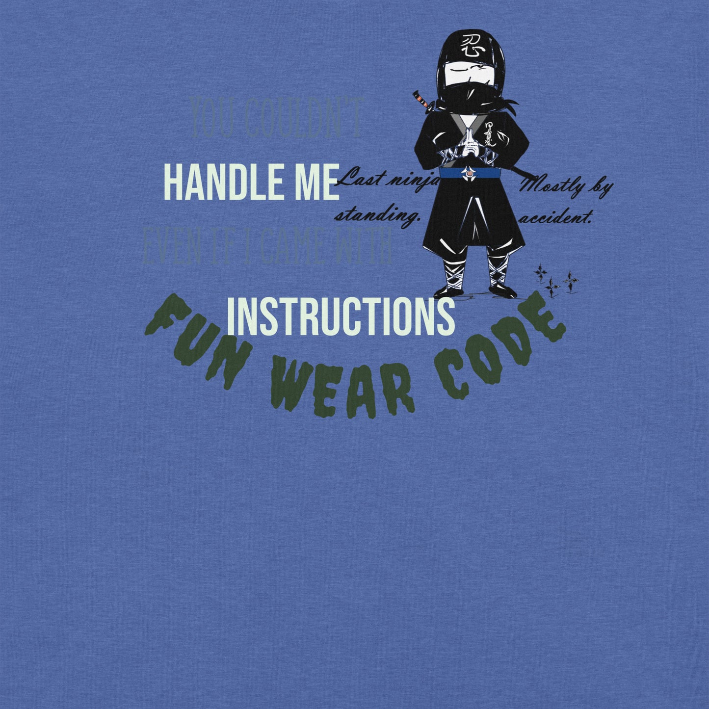 Playful Ninja Theme  T-Shirt – Japanese Martial Arts Iconic Tee | FunWearCode