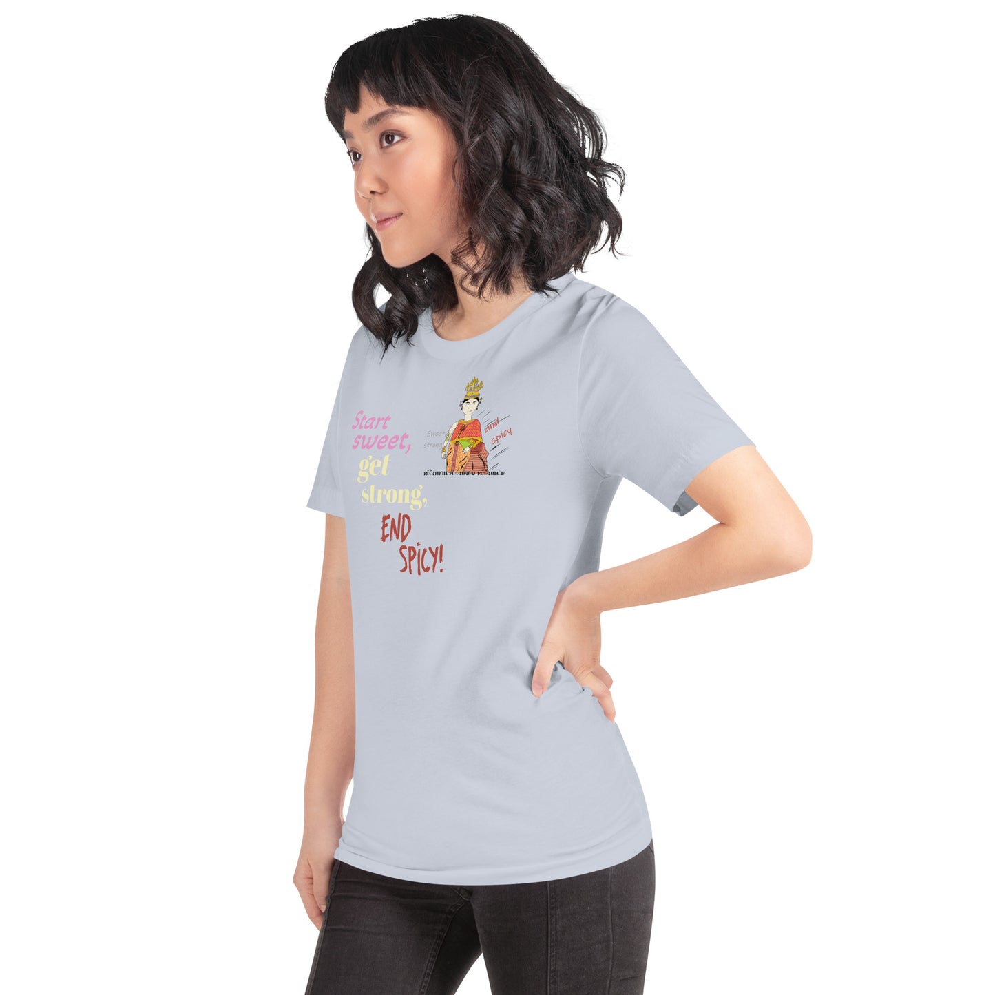 Fun Softstyle T-Shirt - Playful Thai Lady Graphic Tee | FunWearCode