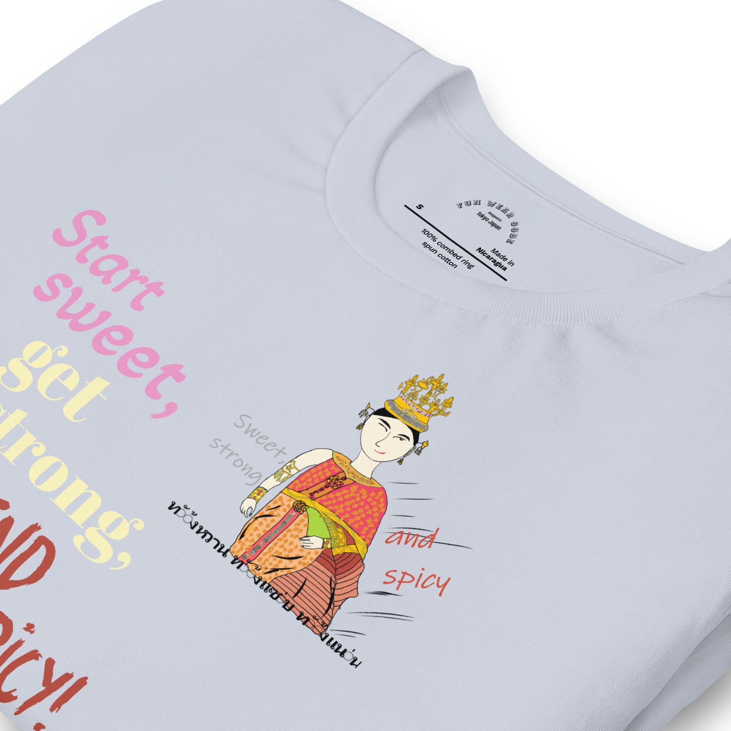 Fun Softstyle T-Shirt - Playful Thai Lady Graphic Tee | FunWearCode