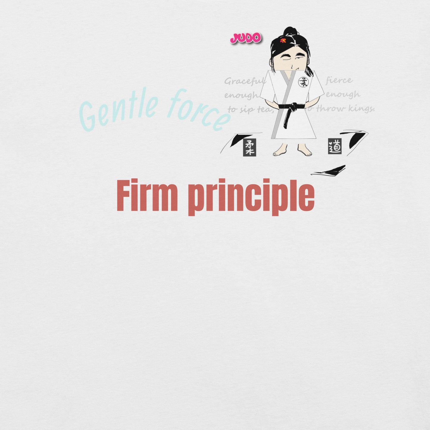 Lady Judo Theme T-Shirt – Comfortable Martial Arts Graphic Tee | FunWearCode