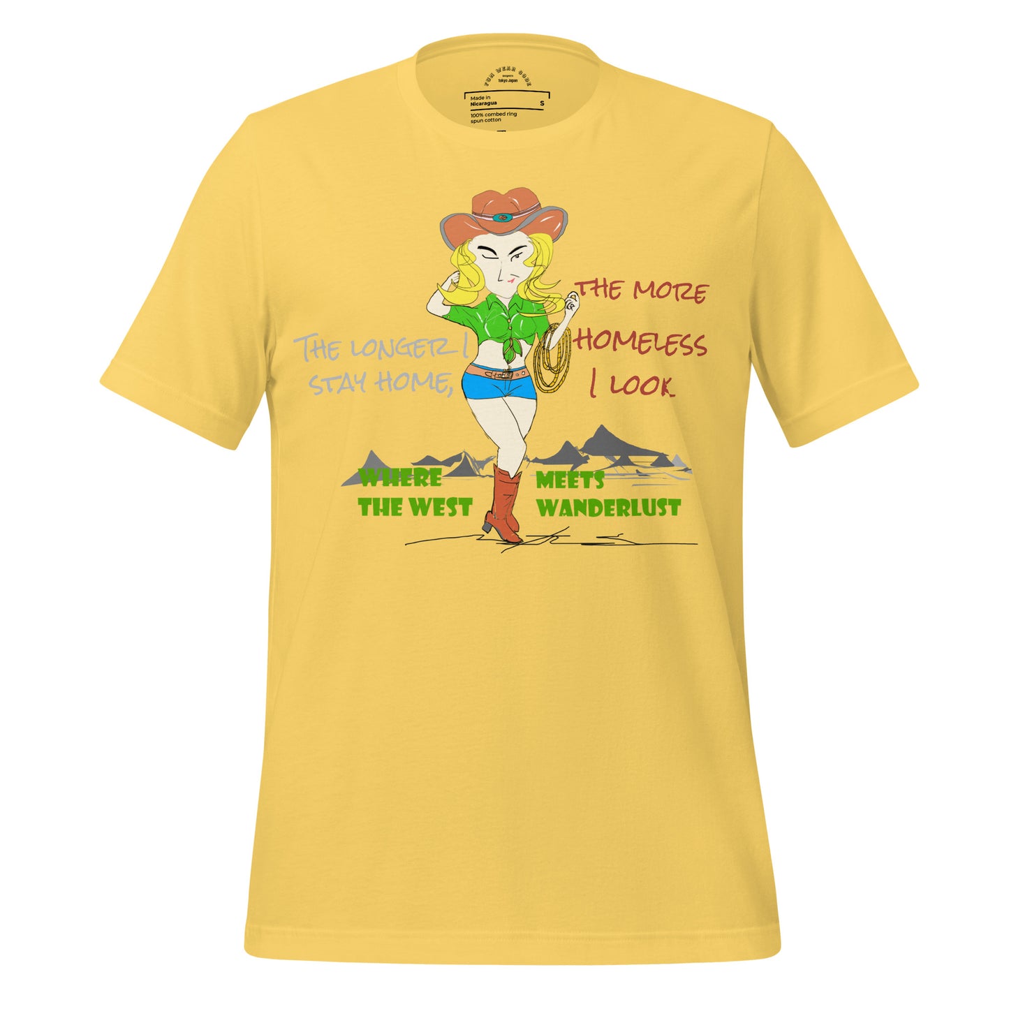 Classic Cowgirl Graphic T-shirt - American Style Tee for Fun-Loving Souls | FunWearCode