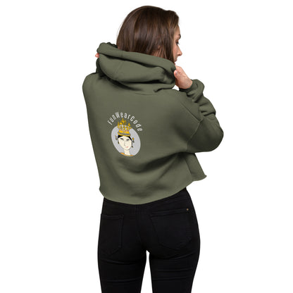 Trendy & Cozy Woman Crop Hoodie – Playful & Bold Thai Iconic Design | FunWearCode