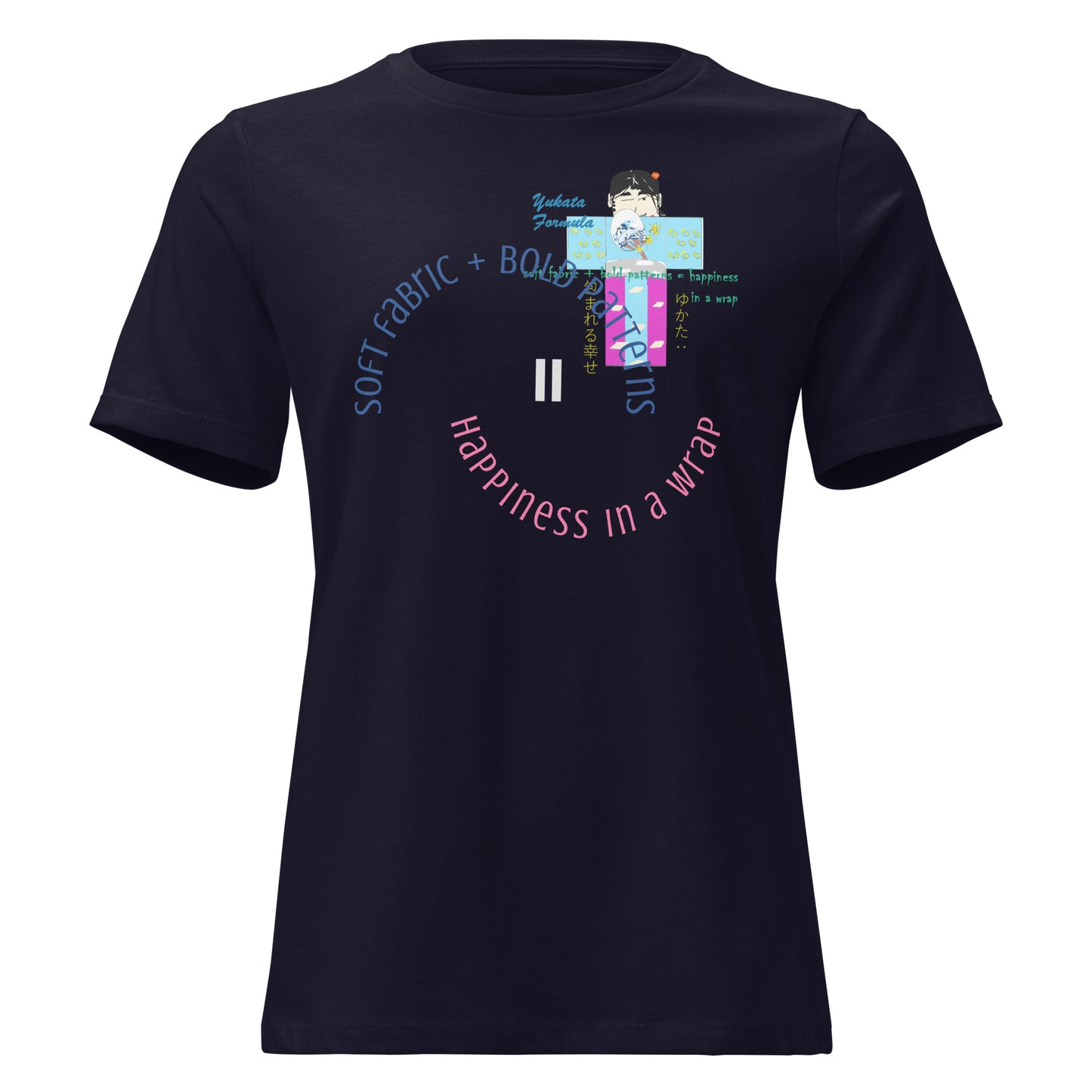 Women’s Relaxed Yukata T-Shirt – Soft Slender Japanese Style Tee | FunWearCode